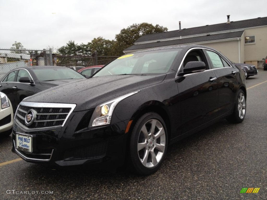 2013 ATS 2.0L Turbo Luxury - Black Raven / Light Platinum/Brownstone Accents photo #1