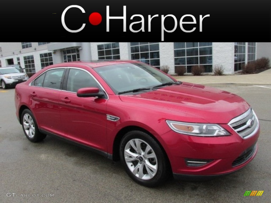 2011 Taurus SEL - Red Candy / Charcoal Black photo #1