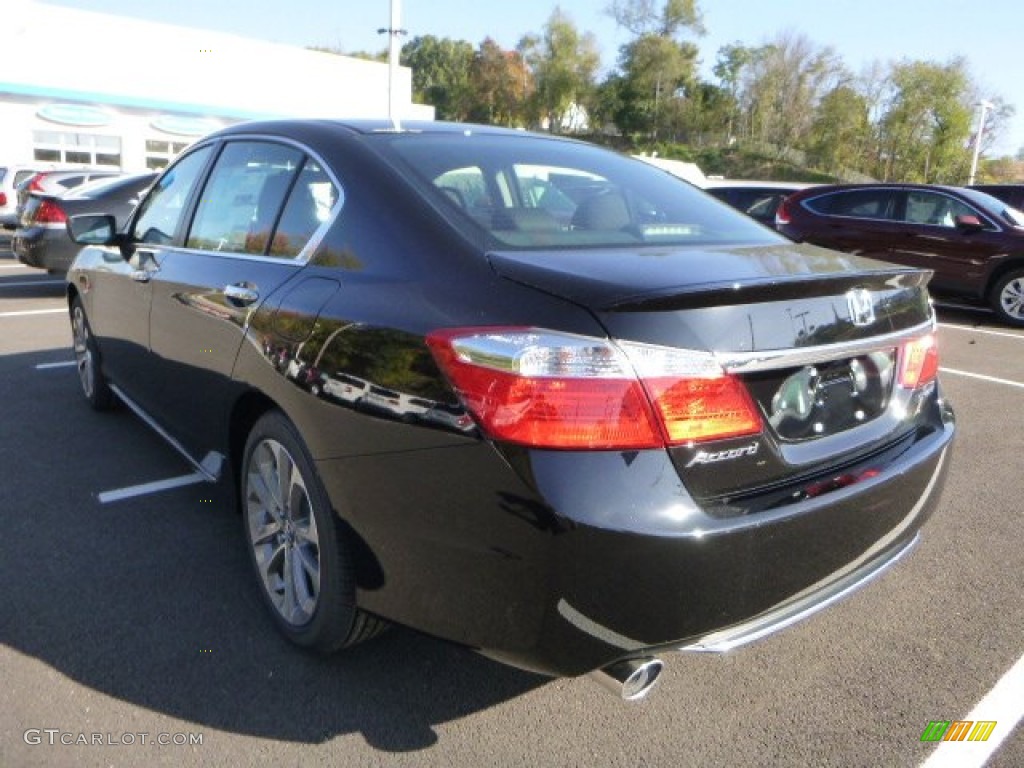 2014 Accord Sport Sedan - Crystal Black Pearl / Black photo #5