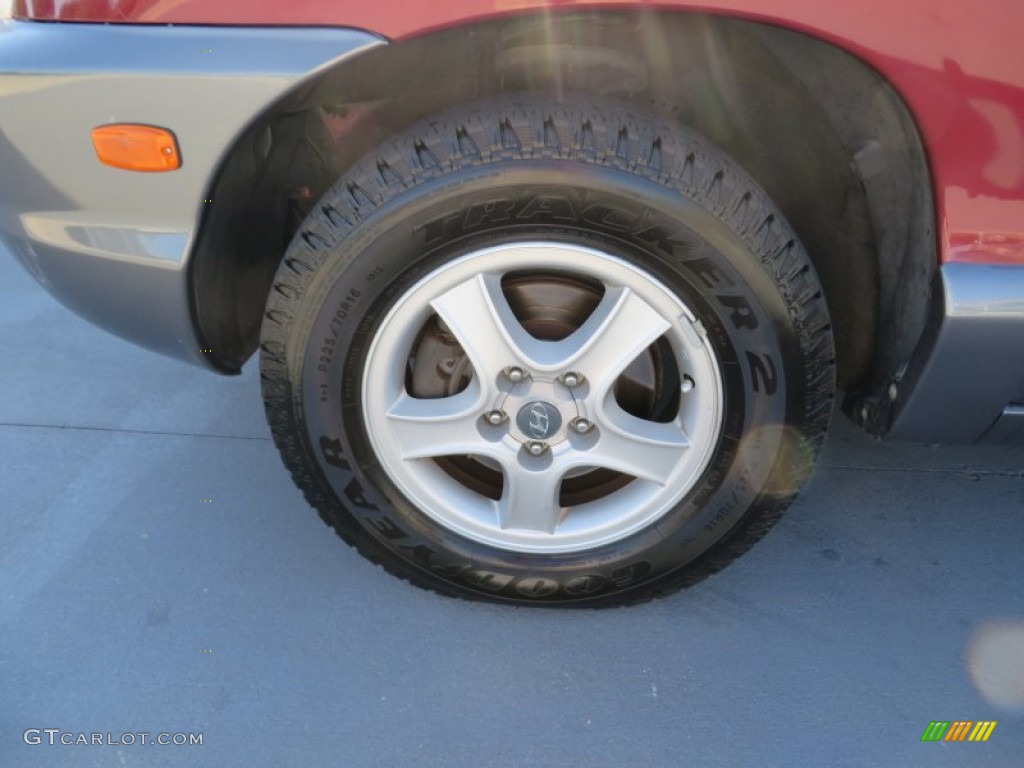 2004 Santa Fe GLS - Merlot Red / Gray photo #13