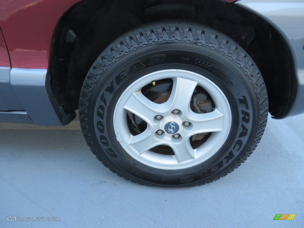 2004 Santa Fe GLS - Merlot Red / Gray photo #16