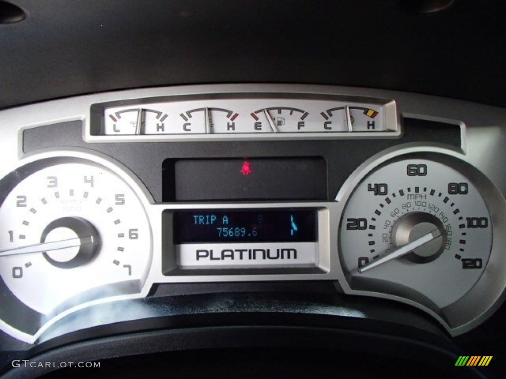 2010 F150 Platinum SuperCrew 4x4 - Red Candy Metallic / Sienna Brown Leather/Black photo #23