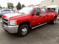 2014 Victory Red Chevrolet Silverado 3500HD WT Crew Cab Dual Rear Wheel 4x4  photo #7