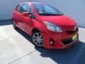2013 Absolutely Red Toyota Yaris SE 5 Door  photo #2