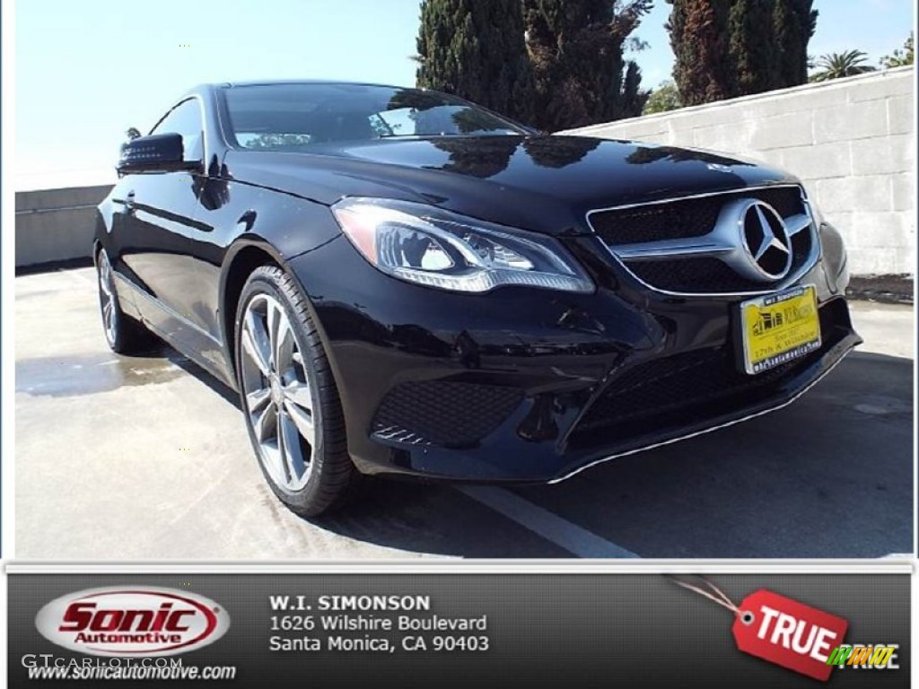 2014 E 350 Coupe - Black / Black photo #1