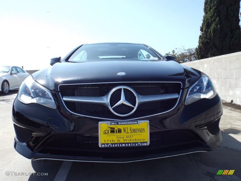 2014 E 350 Coupe - Black / Black photo #2