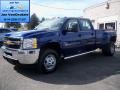 Blue Topaz Metallic 2014 Chevrolet Silverado 3500HD WT Crew Cab Dual Rear Wheel 4x4