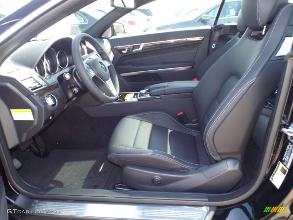 2014 E 350 Coupe - Black / Black photo #7