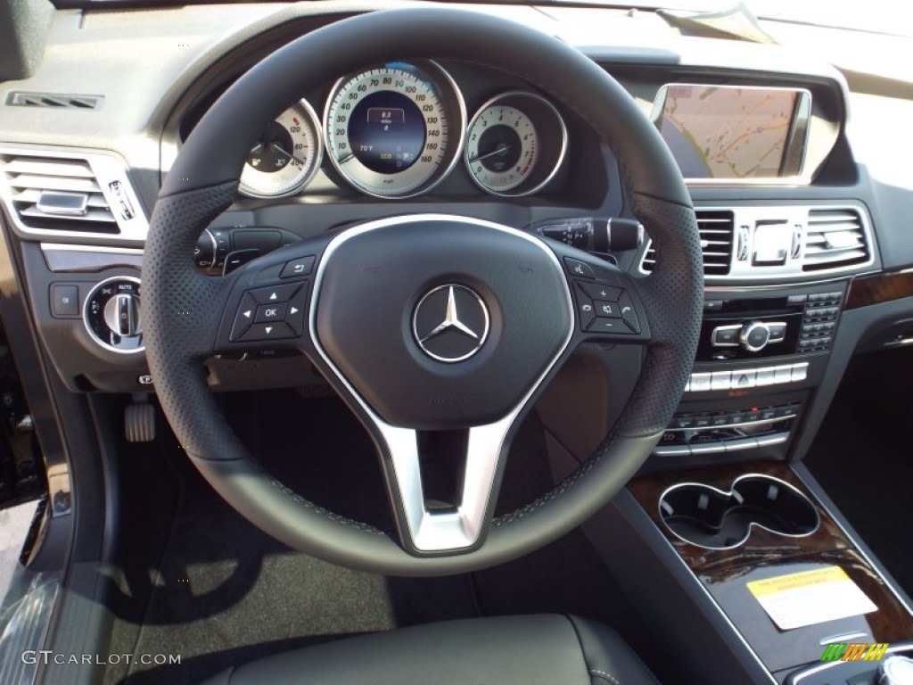 2014 E 350 Coupe - Black / Black photo #9