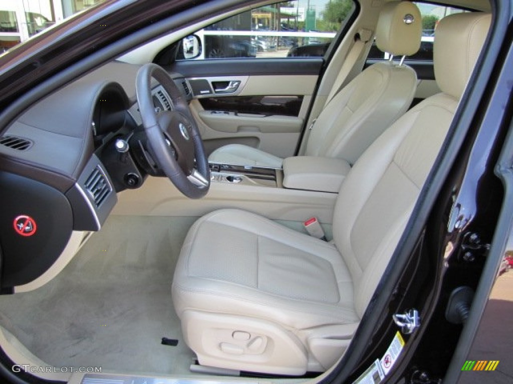 Barley Beige/Truffle Brown Interior 2011 Jaguar XF Premium Sport Sedan Photo #86695926