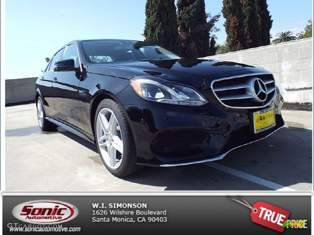 2014 E 350 Sport Sedan - Black / Black photo #1