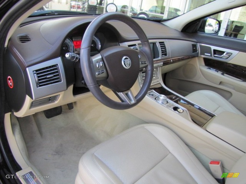 Barley Beige/Truffle Brown Interior 2011 Jaguar XF Premium Sport Sedan Photo #86696151