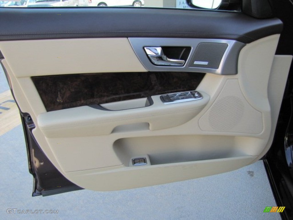 2011 Jaguar XF Premium Sport Sedan Barley Beige/Truffle Brown Door Panel Photo #86696763