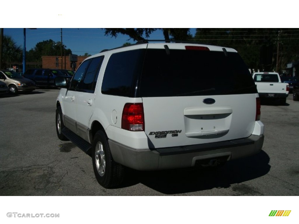 2003 Expedition XLT - Oxford White / Medium Parchment photo #7