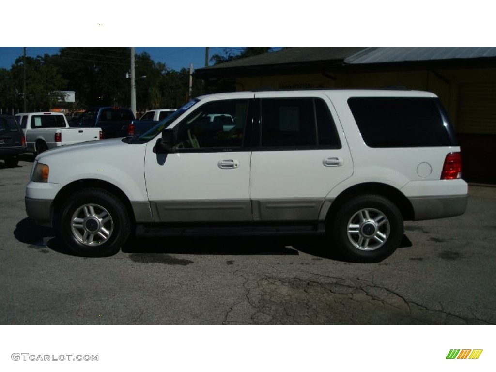 2003 Expedition XLT - Oxford White / Medium Parchment photo #8
