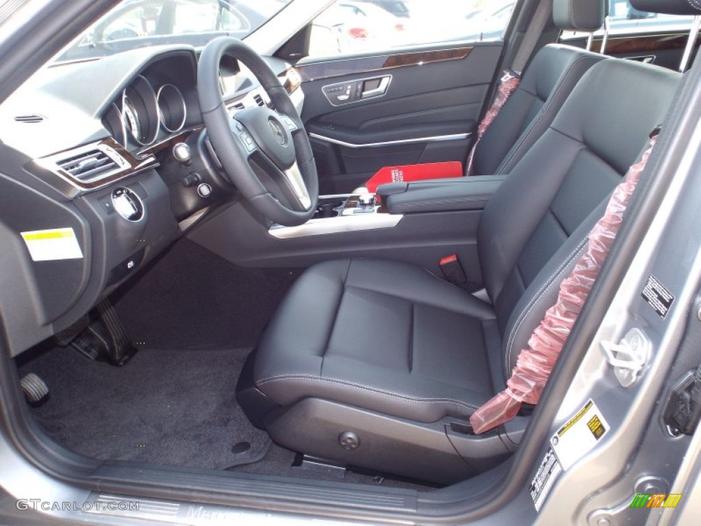 Black Interior 2014 Mercedes-Benz E E250 BlueTEC Sedan Photo #86697357