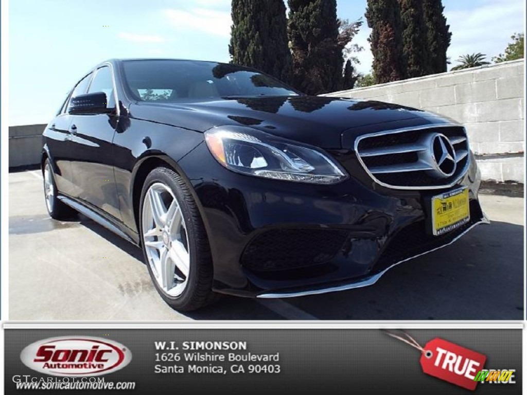 2014 E 350 Sport Sedan - Black / Grey/Black photo #1