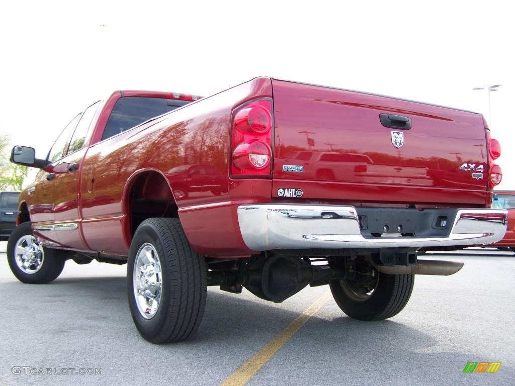 2008 Ram 2500 Laramie Quad Cab 4x4 - Inferno Red Crystal Pearl / Medium Slate Gray photo #11