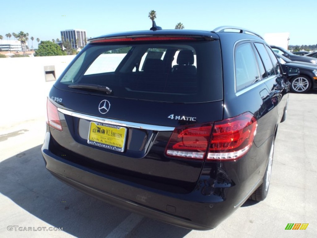 2014 E 350 4Matic Wagon - Black / Black photo #4