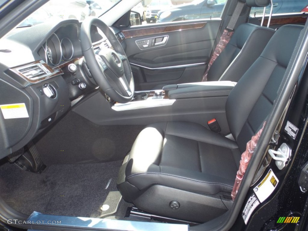 2014 E 350 4Matic Wagon - Black / Black photo #7