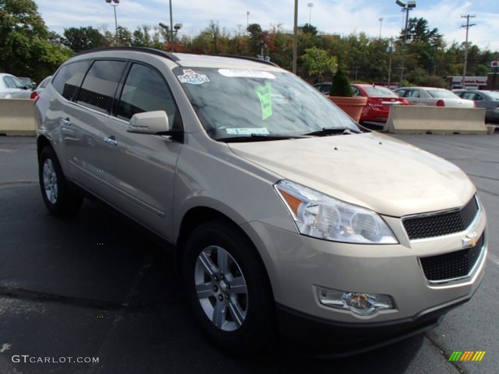 Gold Mist Metallic 2010 Chevrolet Traverse LT AWD Exterior Photo #86698932