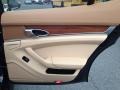 Cognac/Cedar Natural Leather 2011 Porsche Panamera 4S Door Panel