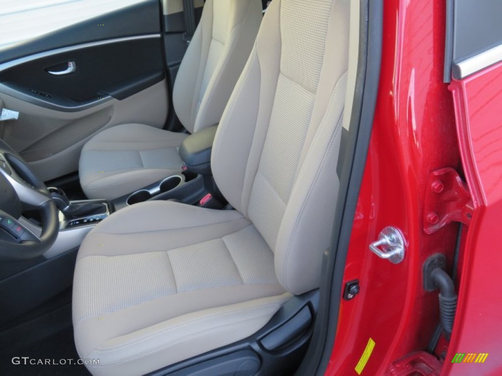 2013 Elantra GT - Volcanic Red / Beige photo #23