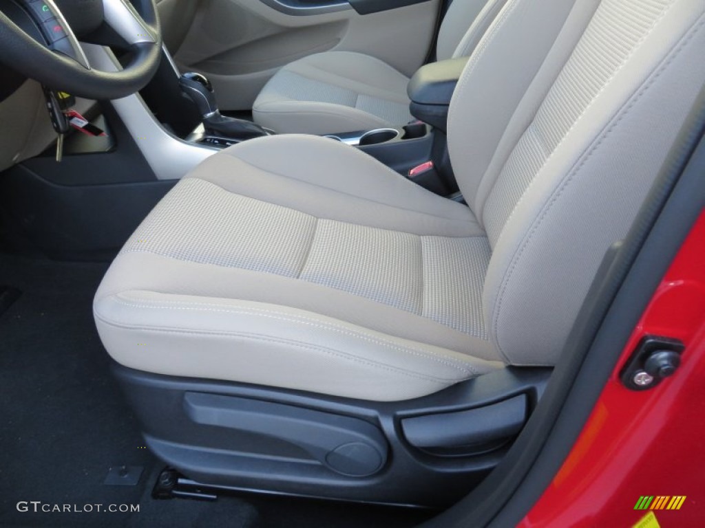 2013 Elantra GT - Volcanic Red / Beige photo #24