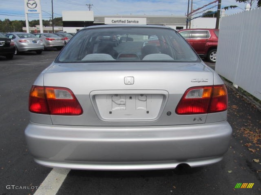 1999 Civic LX Sedan - Vogue Silver Metallic / Gray photo #5