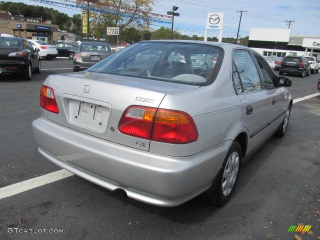 1999 Civic LX Sedan - Vogue Silver Metallic / Gray photo #6