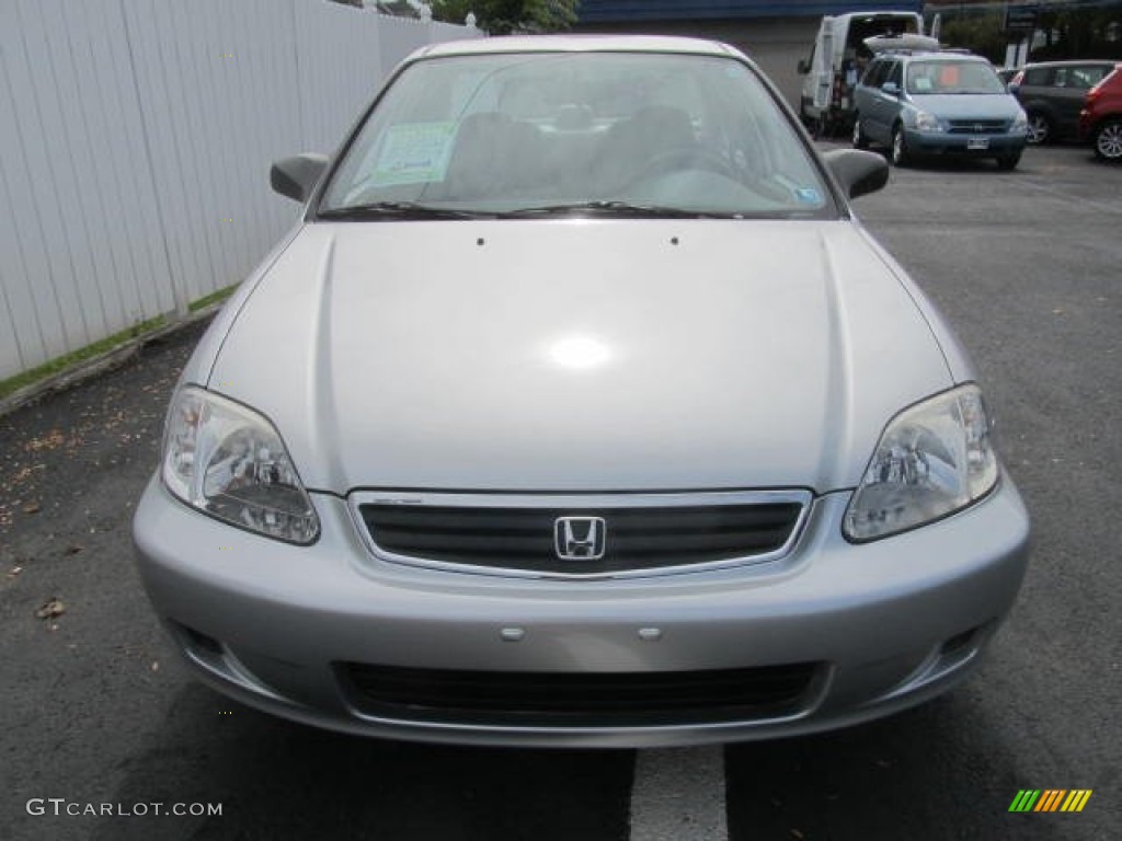 1999 Civic LX Sedan - Vogue Silver Metallic / Gray photo #9