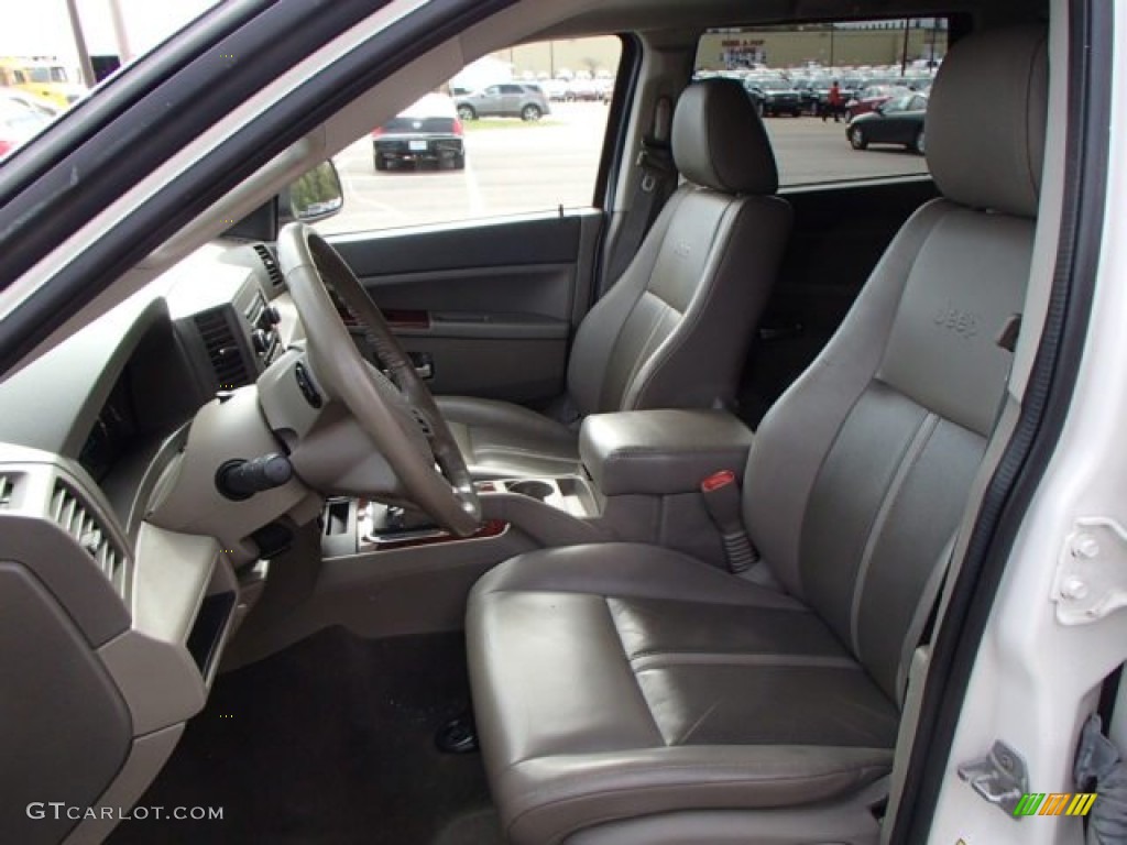 Dark Khaki/Light Graystone Interior 2007 Jeep Grand Cherokee Limited 4x4 Photo #86701243