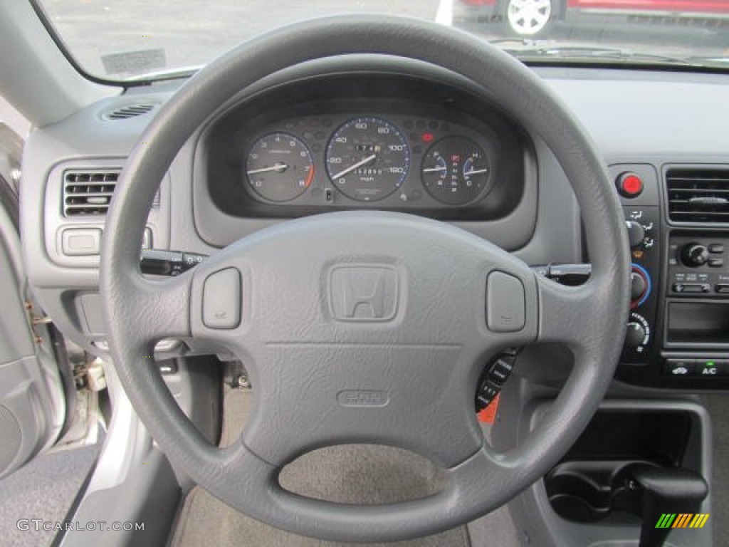 1999 Honda Civic LX Sedan Gray Steering Wheel Photo #86701314