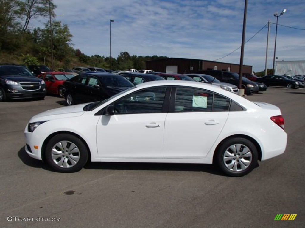 2014 Cruze LS - Summit White / Jet Black/Medium Titanium photo #8