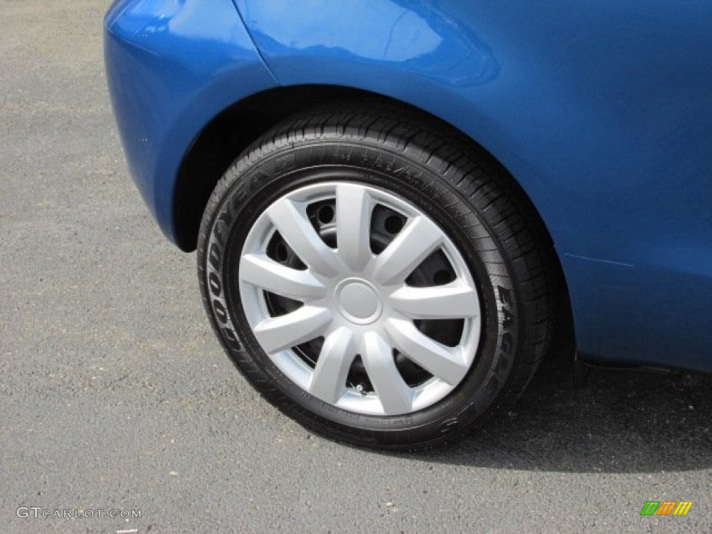 2008 Yaris S 3 Door Liftback - Blazing Blue Pearl / Dark Charcoal photo #3