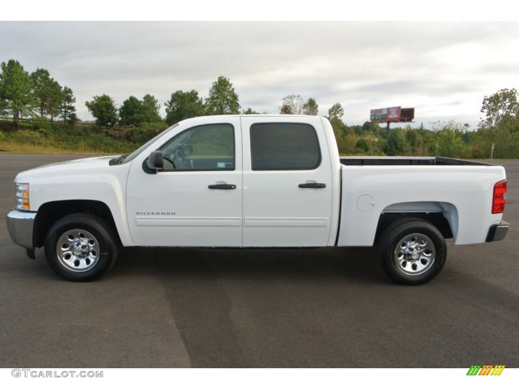 Summit White 2013 Chevrolet Silverado 1500 LT Crew Cab Exterior Photo #86702628