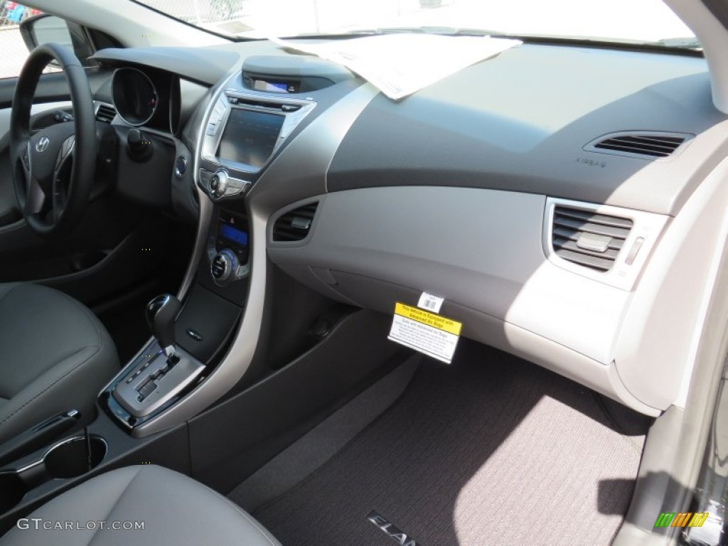 2013 Elantra Limited - Midnight Black / Gray photo #19