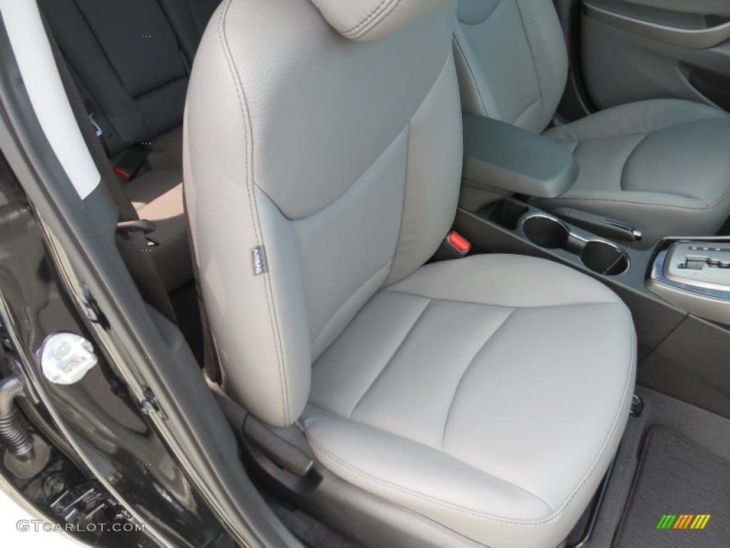 2013 Elantra Limited - Midnight Black / Gray photo #20