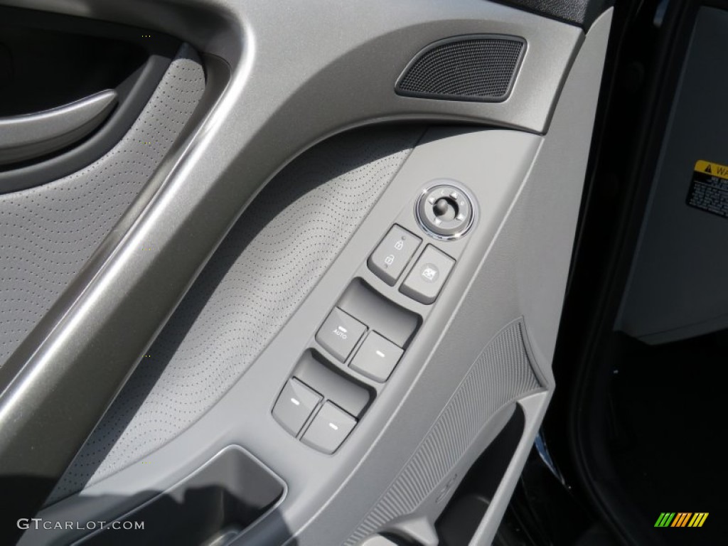 2013 Elantra Limited - Midnight Black / Gray photo #25