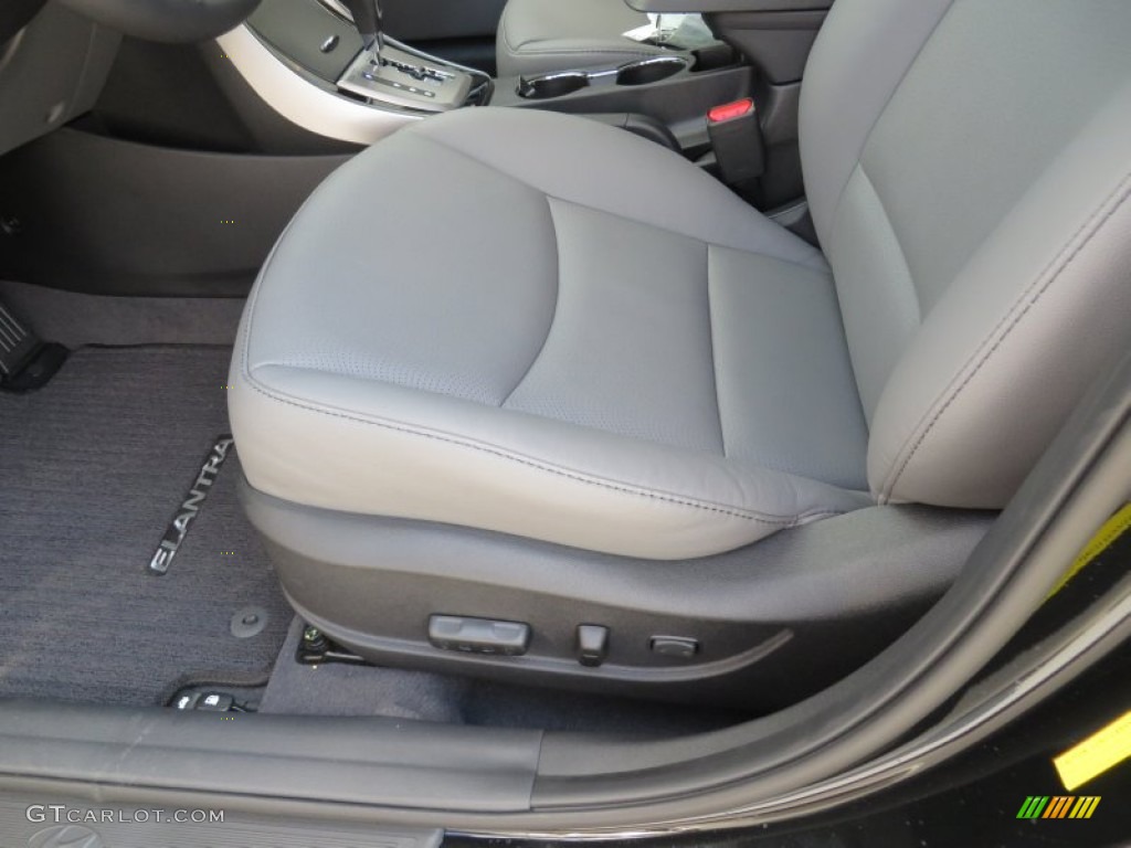 2013 Elantra Limited - Midnight Black / Gray photo #27
