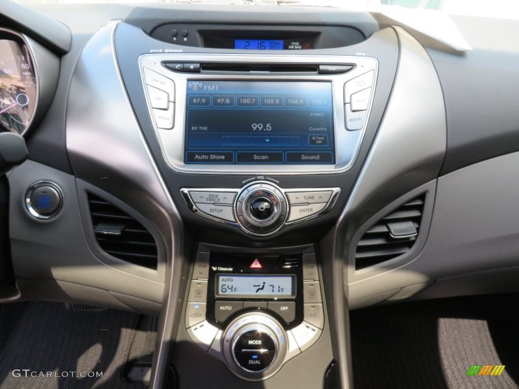 2013 Elantra Limited - Midnight Black / Gray photo #30