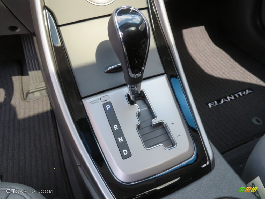 2013 Elantra Limited - Midnight Black / Gray photo #33