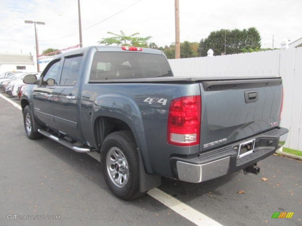 2008 Sierra 1500 SLE Crew Cab 4x4 - Stealth Gray Metallic / Dark Titanium photo #4