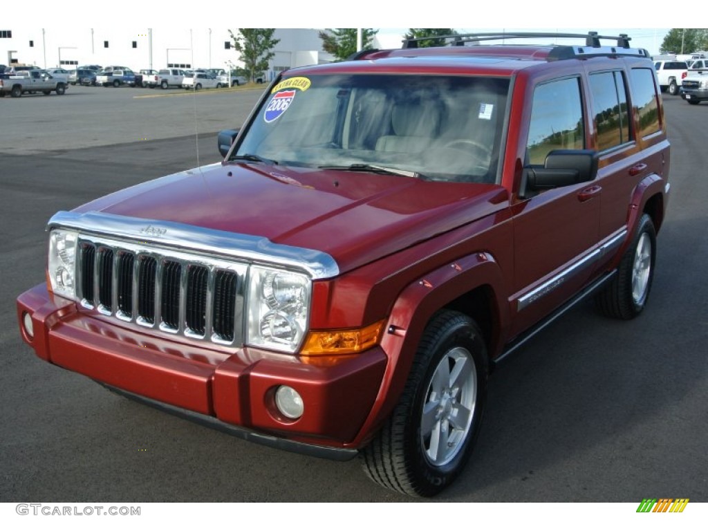 Inferno Red Pearl 2006 Jeep Commander Limited Exterior Photo #86703804