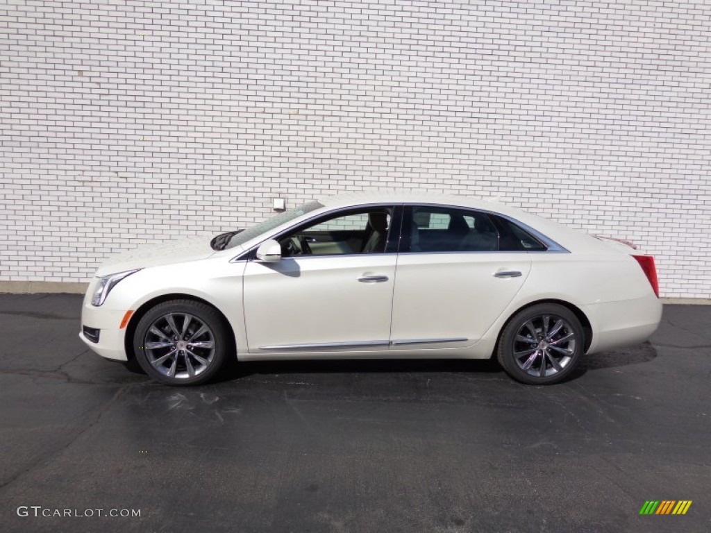 White Diamond Tricoat 2014 Cadillac XTS Luxury FWD Exterior Photo #86704191