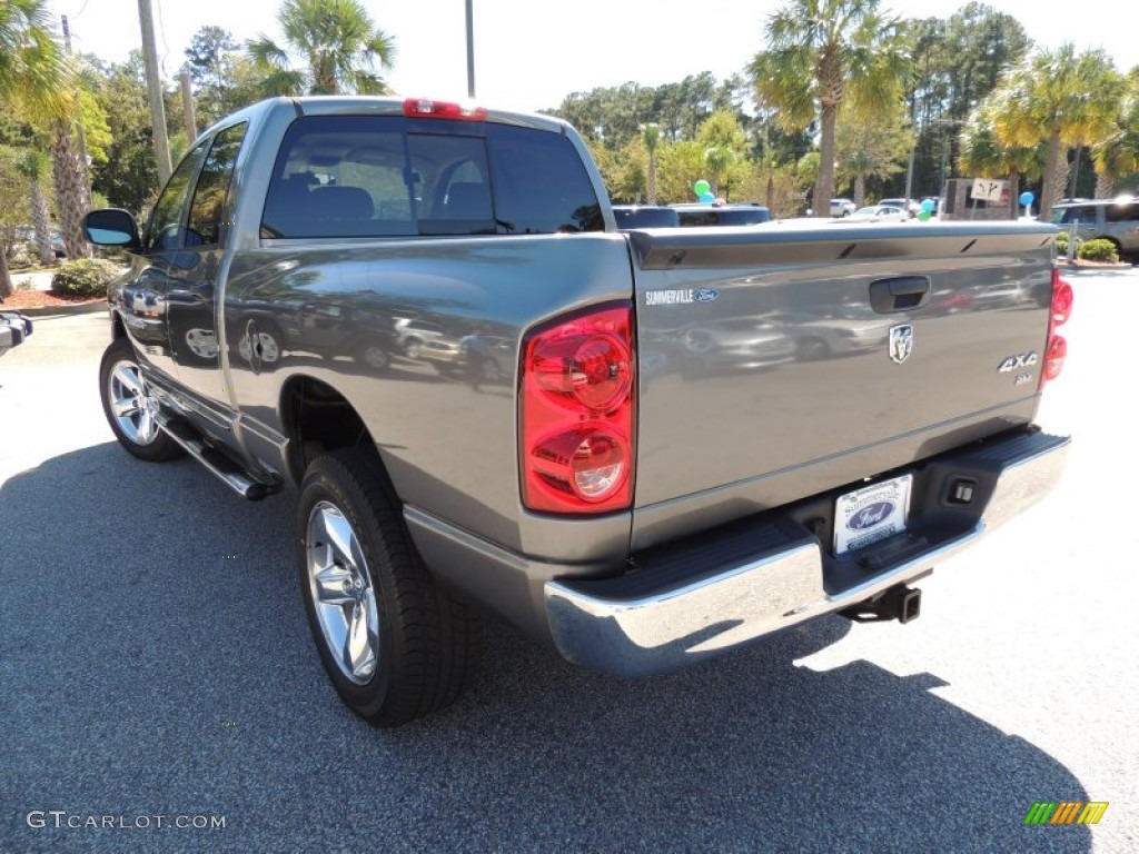 2007 Ram 1500 SLT Quad Cab 4x4 - Mineral Gray Metallic / Medium Slate Gray photo #16