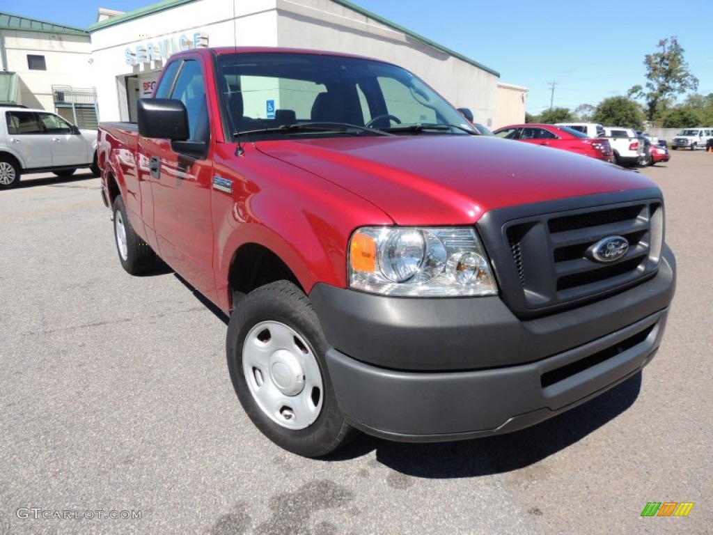 2007 F150 XL Regular Cab - Redfire Metallic / Medium Flint photo #1