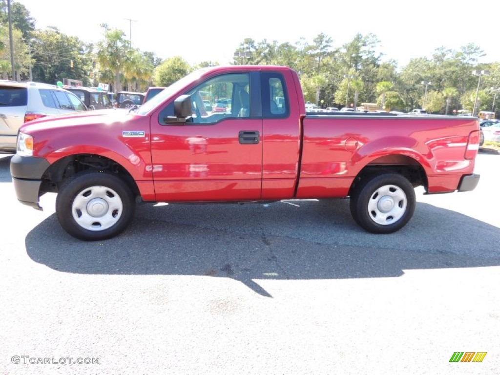 2007 F150 XL Regular Cab - Redfire Metallic / Medium Flint photo #2
