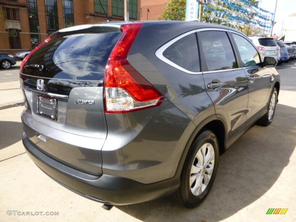 2012 CR-V EX 4WD - Polished Metal Metallic / Gray photo #11