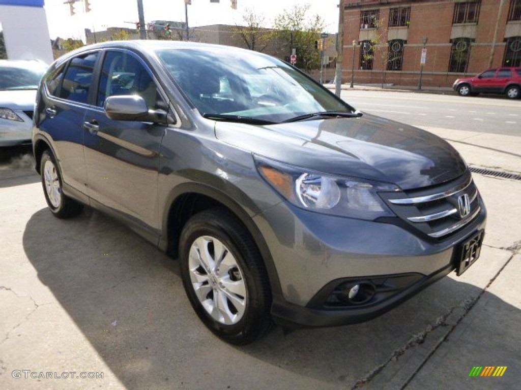 2012 CR-V EX 4WD - Polished Metal Metallic / Gray photo #13